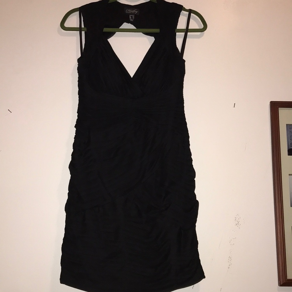 Black cocktail dress